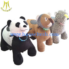 الصين Hansel amusement indoor games kids ride on plush motorized animals المزود