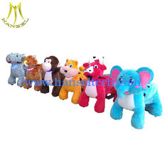 الصين Hansel  plush spraying machine motorized plush riding animals mall car for kids المزود