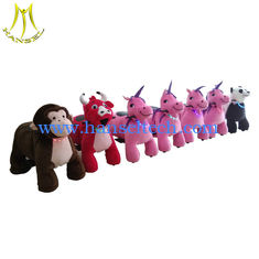 الصين Hansel  family park battery operated plush electric animal scooter toy ride المزود