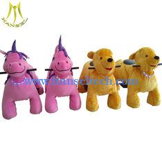 الصين Hansel electrronic animals kids amusement ride on plush toy car المزود