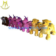 الصين Hansel wholesale battery operated kiddieride on plush electric animal cars المزود