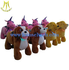 الصين Hansel plush riding animals kids rides on electronic animal scooters المزود
