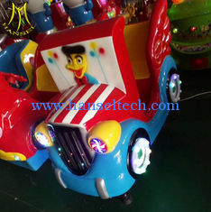 الصين Hansel Used fiber glass kiddie rides happy riding funny racing car المزود