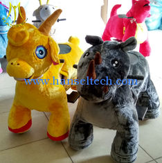 الصين Hansel  plush animal petting zoo kids riding horse toy for sale المزود