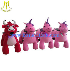 الصين Hansel Guangzhou safari toy electric motorized plush riding animals for kids المزود