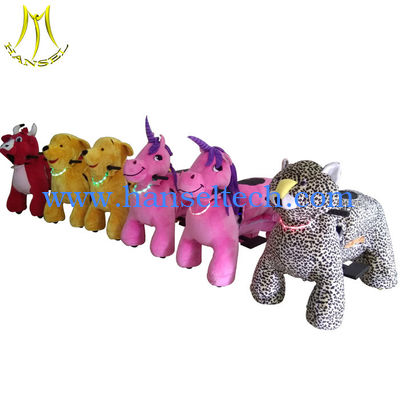 الصين Hansel funny kids entertainment equipment electric stuffed animal scooter المزود
