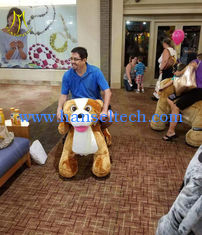الصين Hansel  luna park equipment plush animal electronic dog toy rides for sale المزود