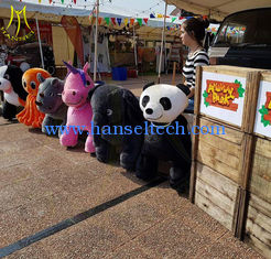 الصين Hansel electric games kids plush stuffed electric battery operated ride animals المزود