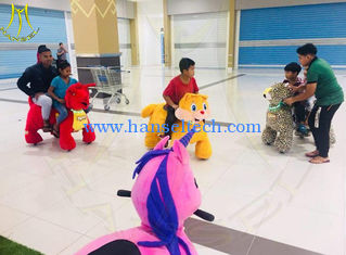 الصين Hansel indoor amusement rides electric walking horse toy 4wheels المزود
