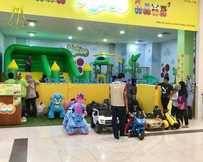 الصين Hansel  wholesale coin operated animal electric car kids plush rocking horse المزود