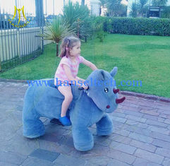 الصين Hansel amusement kids funfair plush battery operated zoo animal rides المزود