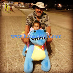 الصين Hansel amusement park outdoor electric mountable animal plush ride المزود
