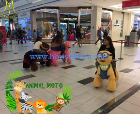 الصين Hansel shopping mall electric mountable animal plush ride coin operated children rides car المزود