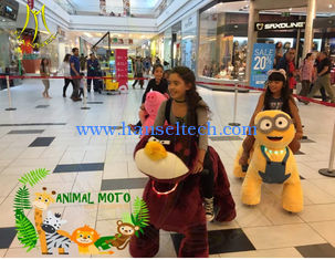 الصين Hansel furry animal christmas horse plush ride on animal toy with coin المزود