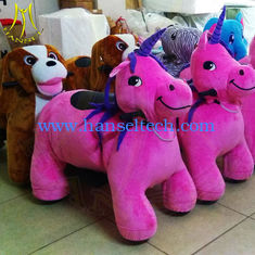 الصين Hansel indoor mall plush battery animal kids electric rides on animal المزود