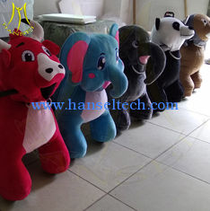 الصين Hansel High quality plush coin operated electric kids ride on stuffed animals المزود