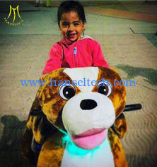 الصين Hansel hot-selling amusement park playground kids plush riding animals dog المزود