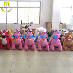 الصين Hansel amusement park electric children plush battery operated zoo animal rides المزود