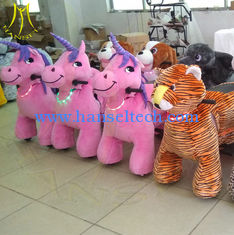 الصين Hansel children funfair plush battery operated electric ride on stuffed animals المزود