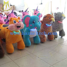 الصين Hansel hot selling kids walking battery operated ride on stuffed animals المزود