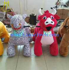 الصين Hansel coin operated mall ride on stuffed battery operated animal rides المزود