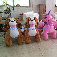 الصين Hansel hot selling electric stuffed coin operated mountable animal rides المزود