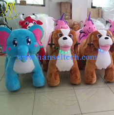 الصين Hanselhot selling battery operated electric ride on plush animal المزود