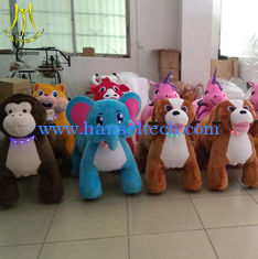 الصين Hansel hot selling amusement walking plush animal ride on stuffed toy for kids المزود