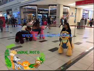 الصين Hansel  new plush rocking animals horse kids ride on animal amusement park المزود