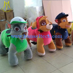 الصين Hansel amusement park games electric walking ride on plush animal المزود