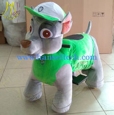 الصين Hansel amusement park plush electric ride on kids safari animal for sale المزود