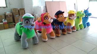 الصين Hansel best selling plush coin kiddie electric ride on walking toy unicorn in mall المزود