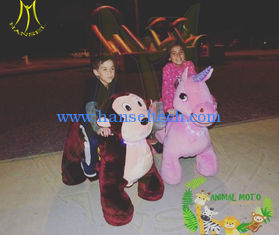 الصين Hansel  rides kids amusement park  rides unicorn motorized plush animal المزود
