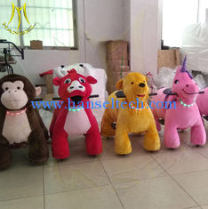 الصين Hansel amusement plush electric kid riding horse toy motorized animal المزود
