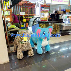الصين Hansel amusement park battery animal kids plush electric rides on animal المزود