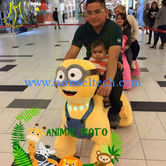 الصين Hansel hot selling Coin operated electric walking stuffed animal rides المزود