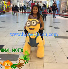 الصين Hansel shopping mall coin operated plush outdoor ride walking animals المزود