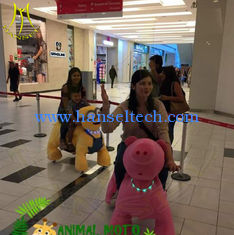 الصين Hansel hot selling amusement park electric plush motorized animals for mall المزود