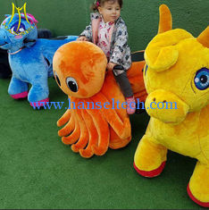 الصين Hansel electronic game machine coin operated plush animal electric scooter المزود