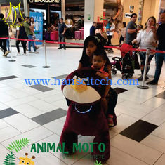 الصين Hansel children plush battery operated electric ride on stuffed walking animals المزود