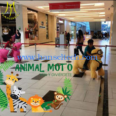 الصين Hansel amusement children electric stuffed walking animal toy rides المزود