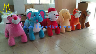 الصين Hansel amusement kids plush stuffed electric battery operated ride on animals المزود