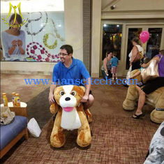 الصين Hansel amusement chinese electronic toys ride on plush motorized animals المزود