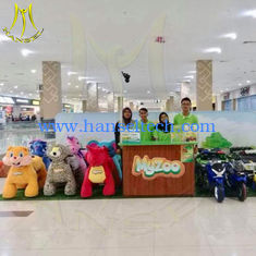 الصين Hansel amusement park moving stuffed electric ride on animals for park المزود