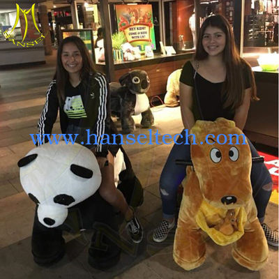 الصين Hansel amusement park electric walking battery operated ride on unicorn المزود