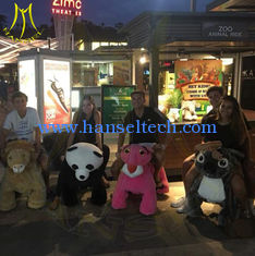 الصين Hansel amusement park kids walking battery operated ride on stuffed animals المزود