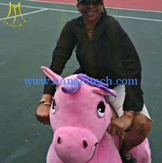 الصين Hansel amusement park electric walking robot ride on plush animals المزود