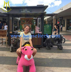 الصين Hansel electronic game machine walking motorized plush riding animals المزود