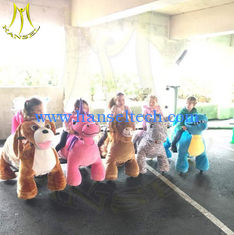 الصين Hansel amusement park walking battery powered plush toy ride on animals المزود