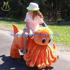 الصين Hansel outdoor park unicorn motorized plush animal rocking horses for adults المزود